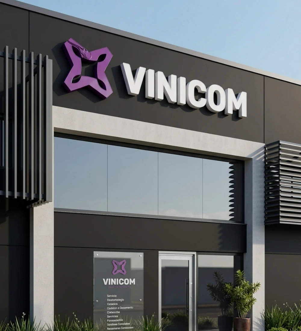 Fachada do centro de distribuição Vinicom