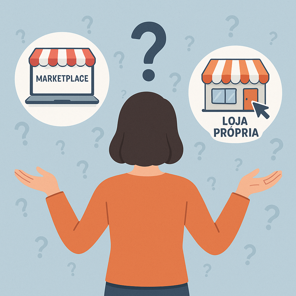Marketplace ou loja própria em 2025